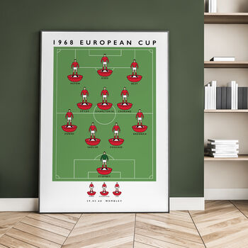 Manchester United 1968 European Cup Poster, 4 of 8