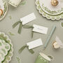 Botanical Party Place Cards With Satin Knot X Eight, thumbnail 1 of 3
