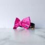 Pink Velvet Dog Bow Tie, thumbnail 2 of 4
