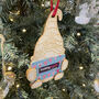 Gonk Gnome Gift Card Holder Christmas Tree Decoration, thumbnail 1 of 4