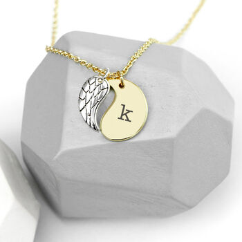 Personalised Contemporary Angel Wing Necklace, 3 of 10