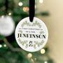 First Christmas Married Personalised Ceramic Bauble, thumbnail 1 of 8
