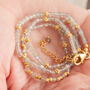 Blue Lapis Lazuli Short Beaded Layering Necklace, thumbnail 9 of 11