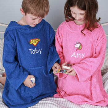 Personalised Children's Hooded Poncho, 2 of 12