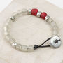 Personalised Leather And Handmade Bead Bracelet, thumbnail 4 of 7