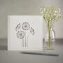 Luxury Handmade Floral Greetings Card Pack Of Four, thumbnail 5 of 5