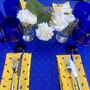 Blue And Yellow Provencal Tablecloth Cavaillion Range, thumbnail 1 of 5
