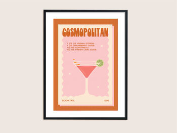 Retro Cosmopolitan Cocktail Print, 6 of 6