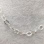 Ladies Sterling Silver Hammered Chain, thumbnail 2 of 7