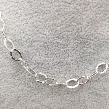 Ladies Sterling Silver Hammered Chain, 2 of 7
