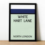 White Hart Lane Monopoly Tottenham Hotspur Football Print, thumbnail 1 of 2