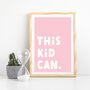 Children's Positivity Poster 'This Kid Can', thumbnail 5 of 8