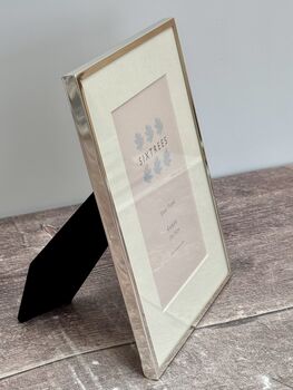 Sixtrees Silver Plated Photo Frame With Aperture, Four X Six, 3 of 3