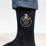 Personalised 2nd Anniversary Mens Socks, thumbnail 2 of 3