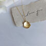 Small Rose Pressed Flower Necklace Gold Plated, thumbnail 7 of 10