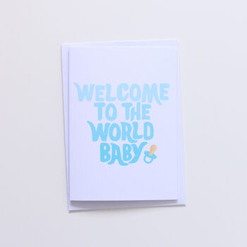 Welcome To The World Baby Greeting Card, 5 of 5
