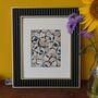 Silver And Pink Botanical Art Print, thumbnail 1 of 9