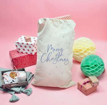Reusable Pastel Merry Christmas Gift Bag, 2 of 3