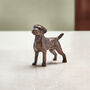 Miniature Bronze Border Terrier Sculpture, thumbnail 1 of 8