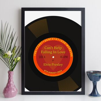 Personalised Wedding Print First Dance Song Gift, 10 of 12