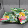 Tropical Cushion Cover With Floral, Leafy And Pineapple, thumbnail 4 of 7