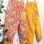 Reversible Baby Kids Cotton Parrot Trousers, thumbnail 5 of 9