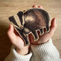 Woodland Badger Wooden Decoration Keepsake, thumbnail 1 of 4