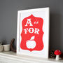 A Is For Apple Alphabet Risograph Print, thumbnail 3 of 10
