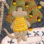 Christmas With The Mouse Family Felt Appliqué Hoop Kit, thumbnail 4 of 6