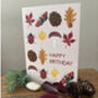 Autumn Themed Children Activity Birthday Cards, thumbnail 2 of 4