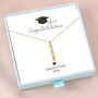 Personalised Graduation Milestone 3D Bar Necklace, thumbnail 6 of 10