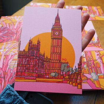 London A6 Illustrated Postcard Trio, 2 of 7
