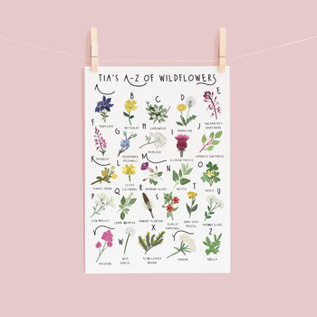 The A To Z Of Wildflowers Print, 3 of 6