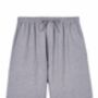 Men's Ash Grey Herringbone Brushed Cotton Shorts, thumbnail 3 of 4