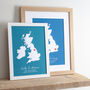 Special Location UK Map Print, thumbnail 1 of 4