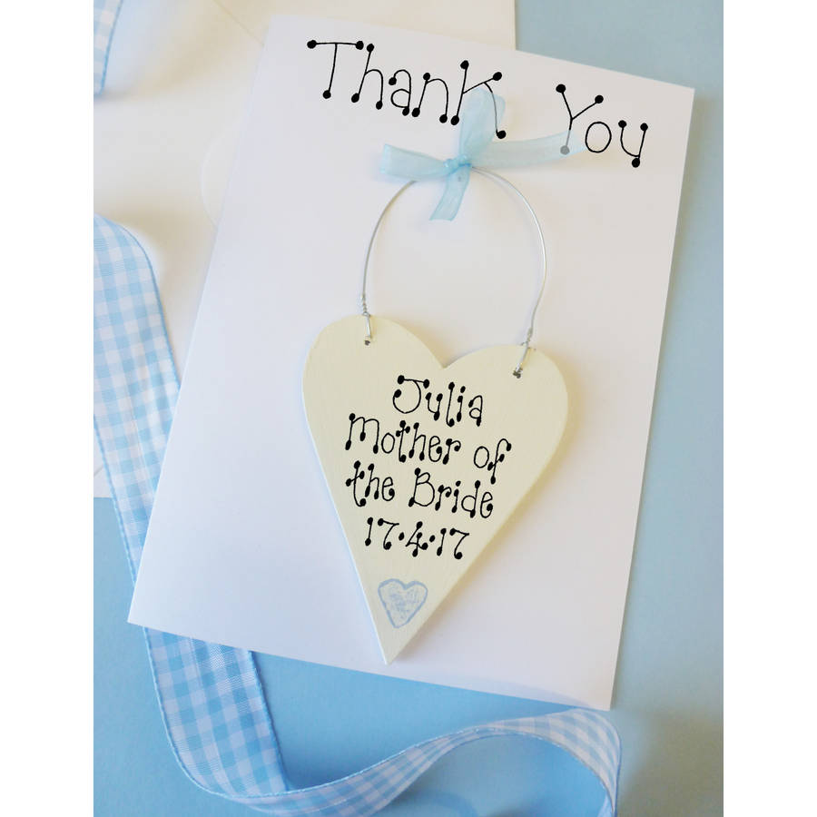 mother of the bride thank you card by country heart ...