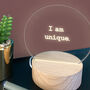 Personalised 'I Am Unique' Mini Desk Lamp, thumbnail 1 of 3