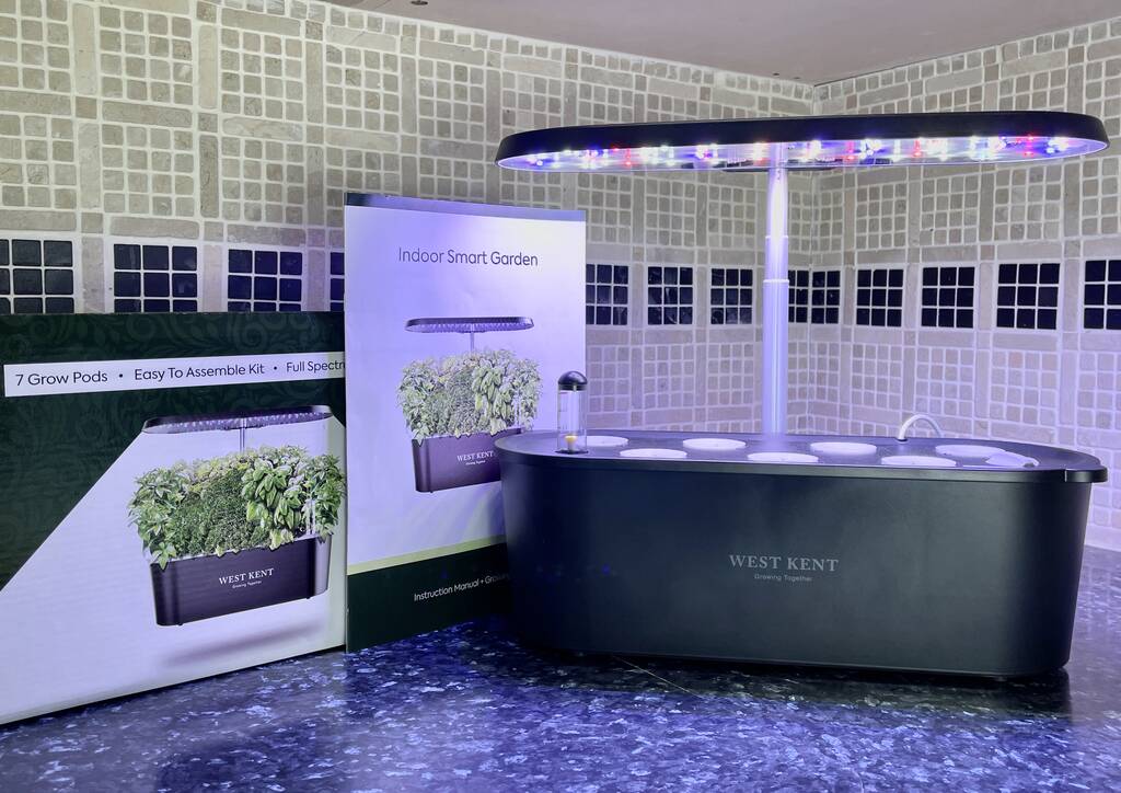 Indoor Hydroponic Kitchen Herb Garden + Pack Of Seeds By West Kent