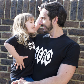 Daddy And Me Hero Sidekick T Shirt Set, 2 of 9