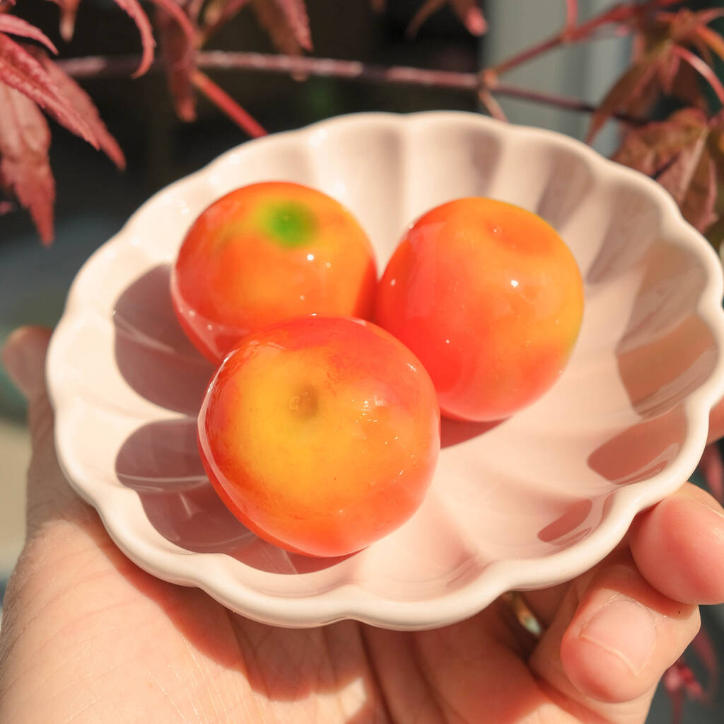 Miniature Tangerine Luk Chup Thai Vegan Desserts By PRANSUK DESSERT