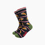 Pizza Slice Bamboo Socks In Black, thumbnail 1 of 4