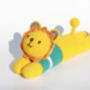 Personalised Hand Knitted Leo Bed Teddy, thumbnail 7 of 10