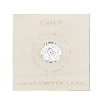 Lucky Sixpence In Her Shoe Personalised Card, 8 of 8