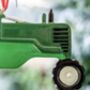 Personalised Green Tractor Decoration, thumbnail 2 of 2
