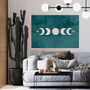 Boho Moon Phase Cycle Wall Art Print, thumbnail 3 of 4