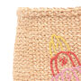 Lolly Embroidered Woven Storage Basket, thumbnail 4 of 6