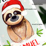 Personalised Sloth Relation Christmas Card, thumbnail 2 of 10