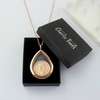 70th/ 80th Birthday Farthing Locket Necklace, 11 of 12