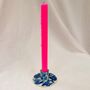 Blue Ceramic Round Candle Stick Holder, thumbnail 3 of 3