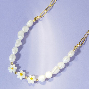 Freshwater Pearl And Daisy Personalised Necklace, 7 of 10